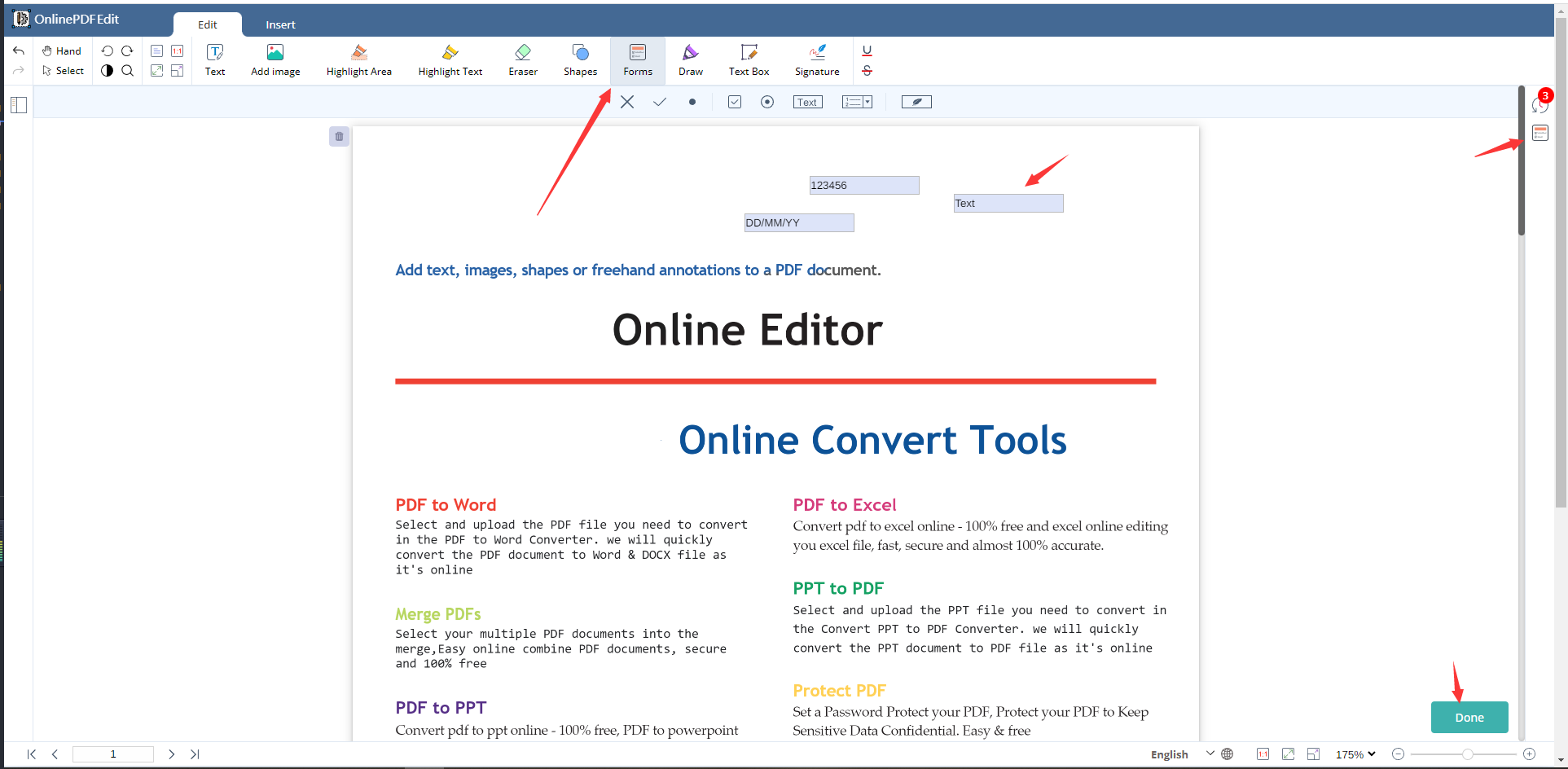 Crear formularios PDF editables en línea de forma gratuita